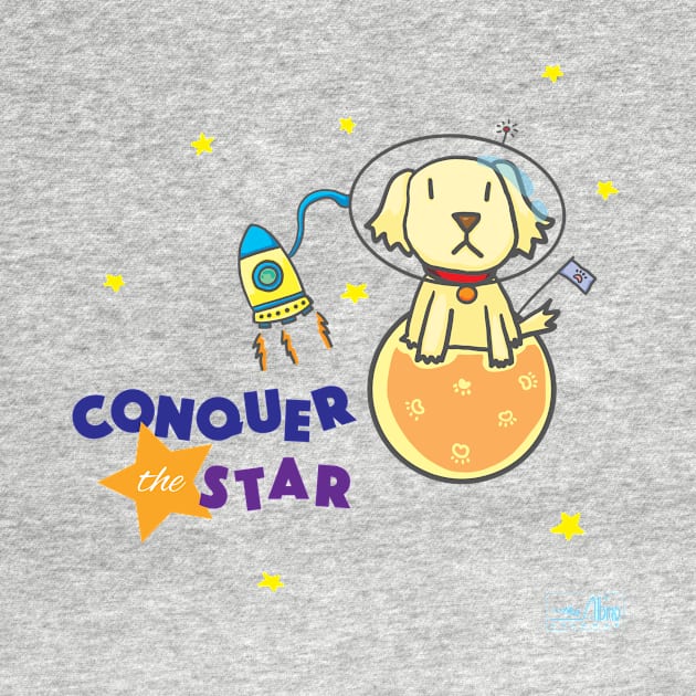 Conquer the Star - Dog by TheAlbinoSnowman